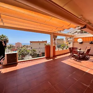 Apartamento Costa Malaga Muy Acogedor Con Vistas Al Mar Terraza Gigante Verano E Invierno Parking, Benalmádena